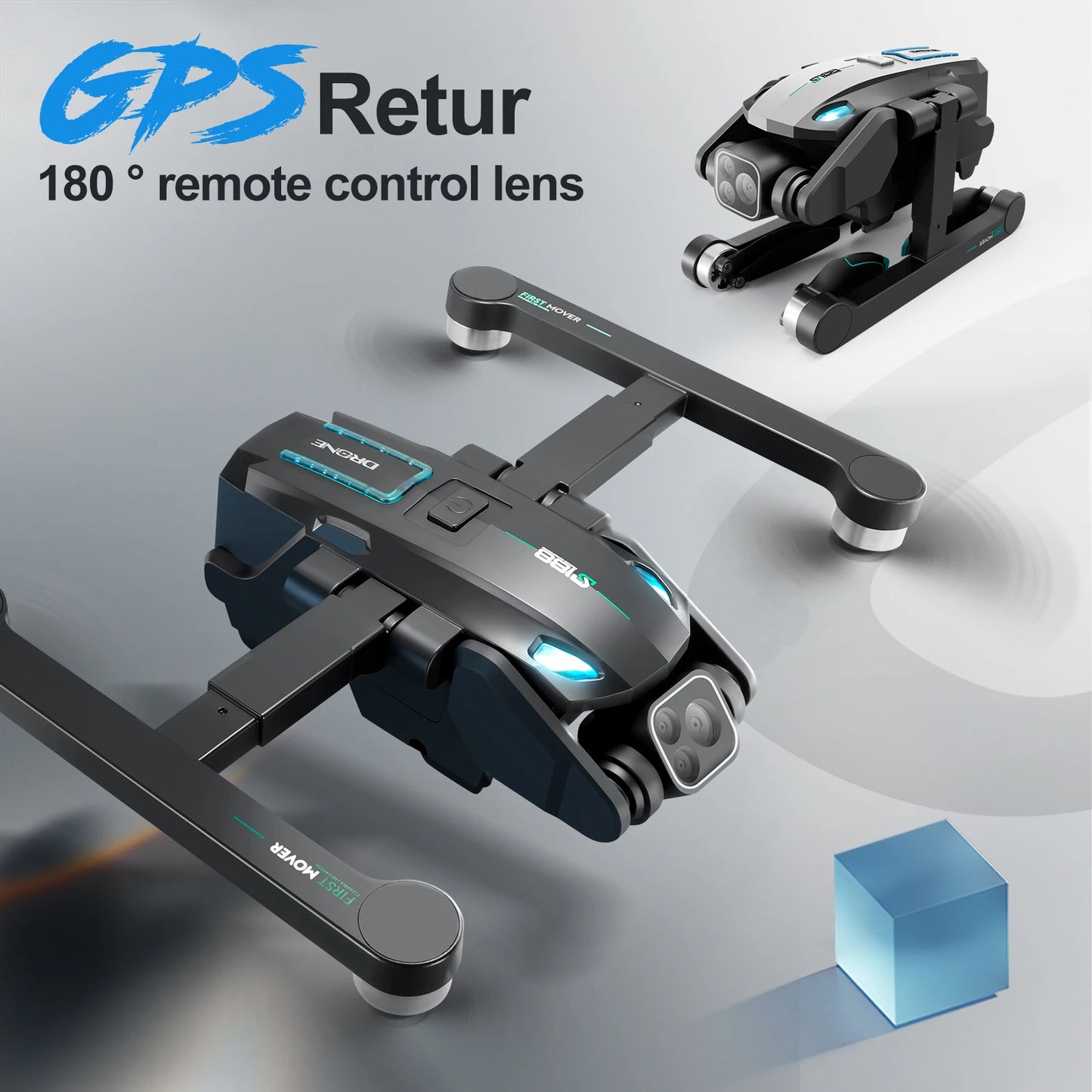 GPS Dron Drone S188 Wifi Fpv Professional Quadcopter Racing Drones with Camera Brushless Obstacle Avoidance Helicopter Toys Boys