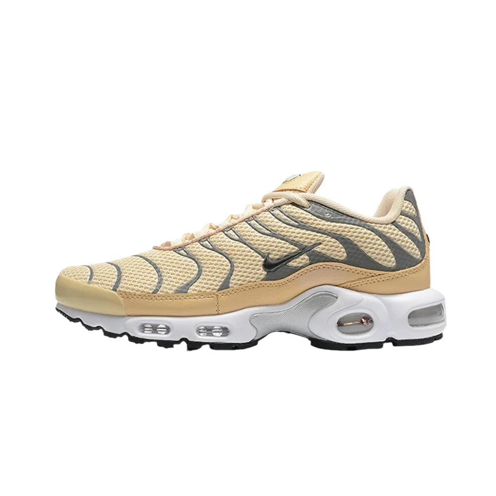 Nike Original Air Max Plus Tn Men Fashion Versatile Anti-slip Wear-resistant Fabric Sports Running Shoes Dark Beige FV8480-200