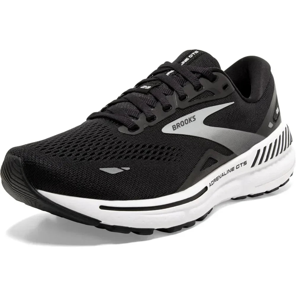Brooks Men’s Adrenaline GTS 23 Features Breathable Materials For Maximum Comfort On Long Runs