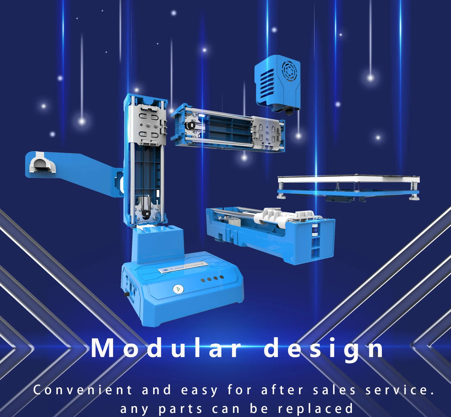 Small 3D Printer K9 Supper Mini Desktop 10*10*10cm No Heated Bed One-Key Printing with TF 3D Printer Machine Gift EasyThreed