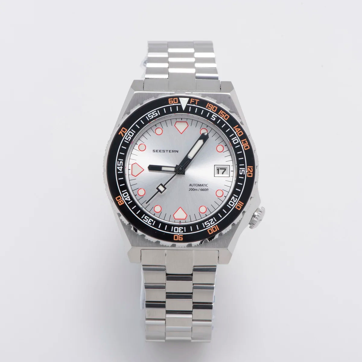 SEESTERN SUB600T Mens Diver Watch Automatic NH35 Movement Ceramic Bezel Lume Mechanical Wristwatches Sapphire Waterproof V3