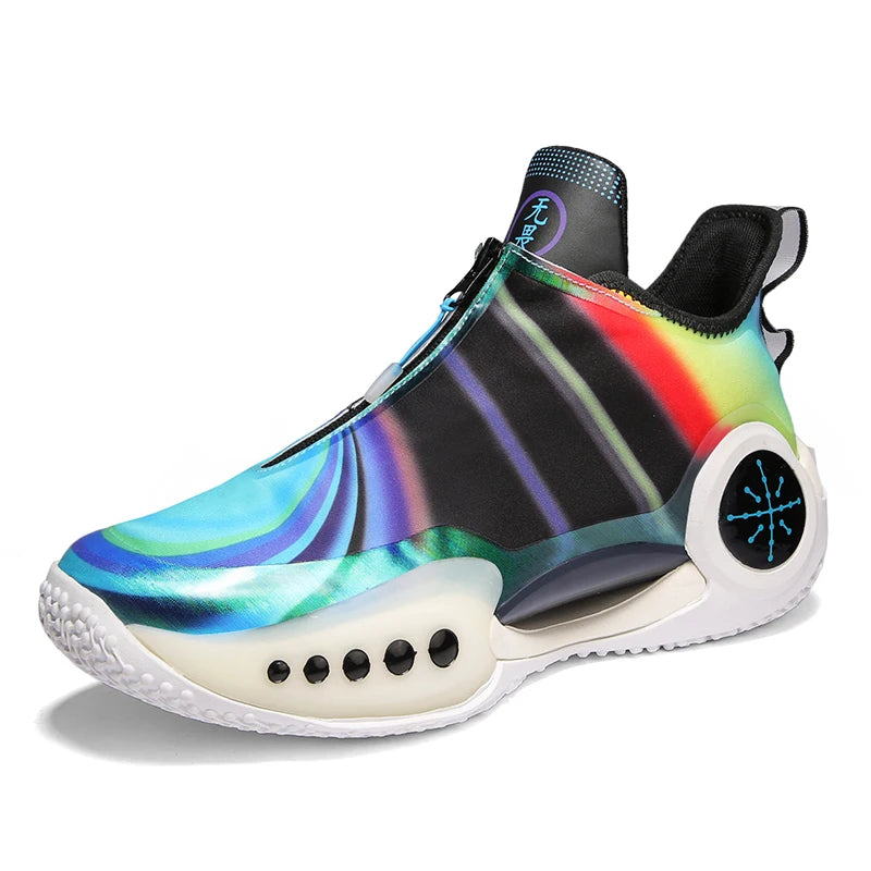 2025 New Men's Zip Basketball Sneakers Ultra Light Outdoor Children's Women's Basketball Sneakers Anti-slip Walking Shoes