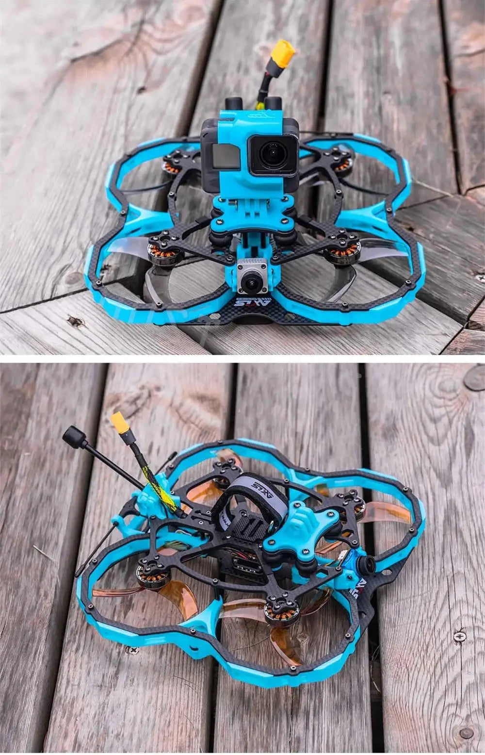 Axisflying Blue Cat C35 HD Analog 152mm F7 AIO 40A ESC 6S 3.5 Inch Cinematic FPV Racing Drone DJI Air Unit Nebula Pro HD System