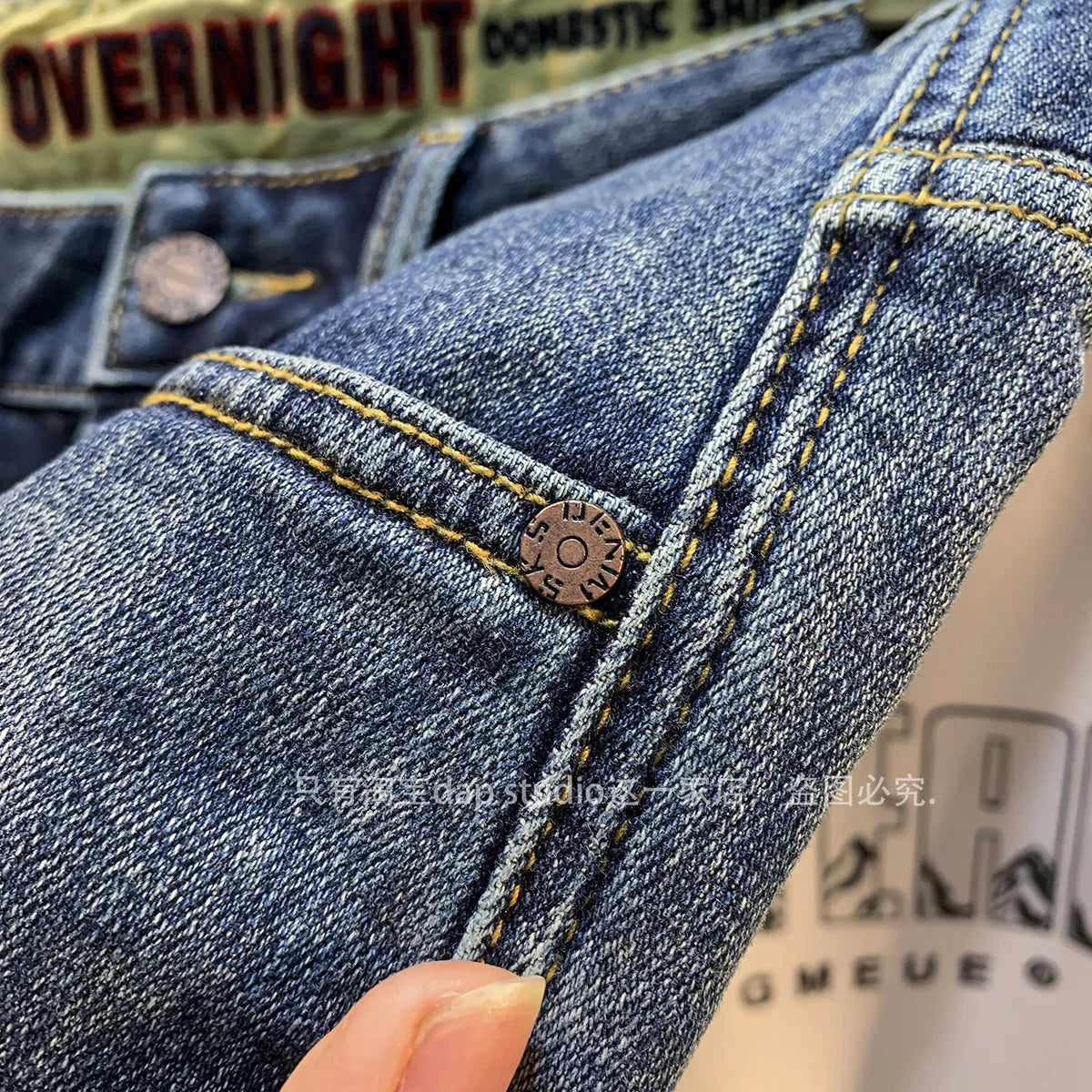 Light Luxury Jeans for Men 2024 Autumn Retro Distressed Casual Trousers Fashion Street Skinny Denim Pants
