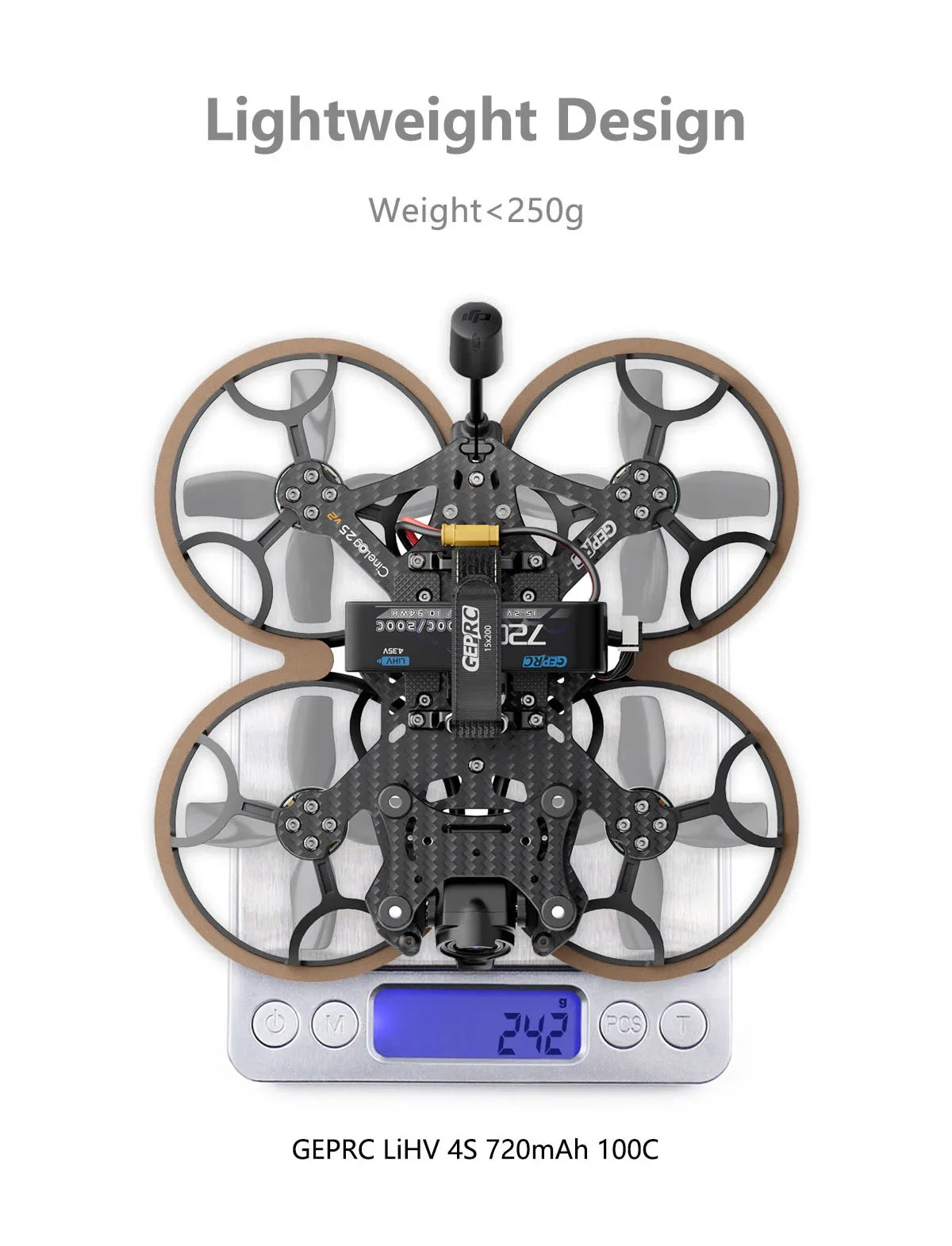 GEPRC Cinelog25 V2 Analog 5.8g 1w vtx TAKER G4 35A AIO 1404 4500KV Motor BNF 2.5-inch FPV Freestyle Drone Racing Quadcopter