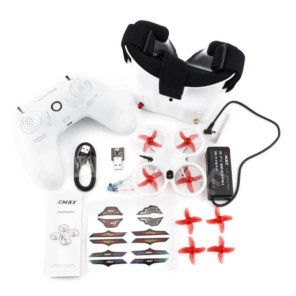 EMAX EZ Pilot 82MM Mini 5.8G Indoor FPV Racing Drone With Camera Goggle Glasses RC Drone 2~3S RTF Version for Beginner