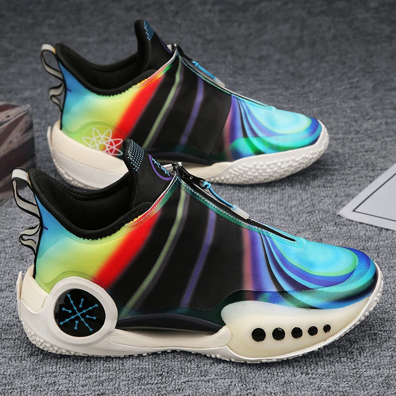 2025 New Men's Zip Basketball Sneakers Ultra Light Outdoor Children's Women's Basketball Sneakers Anti-slip Walking Shoes