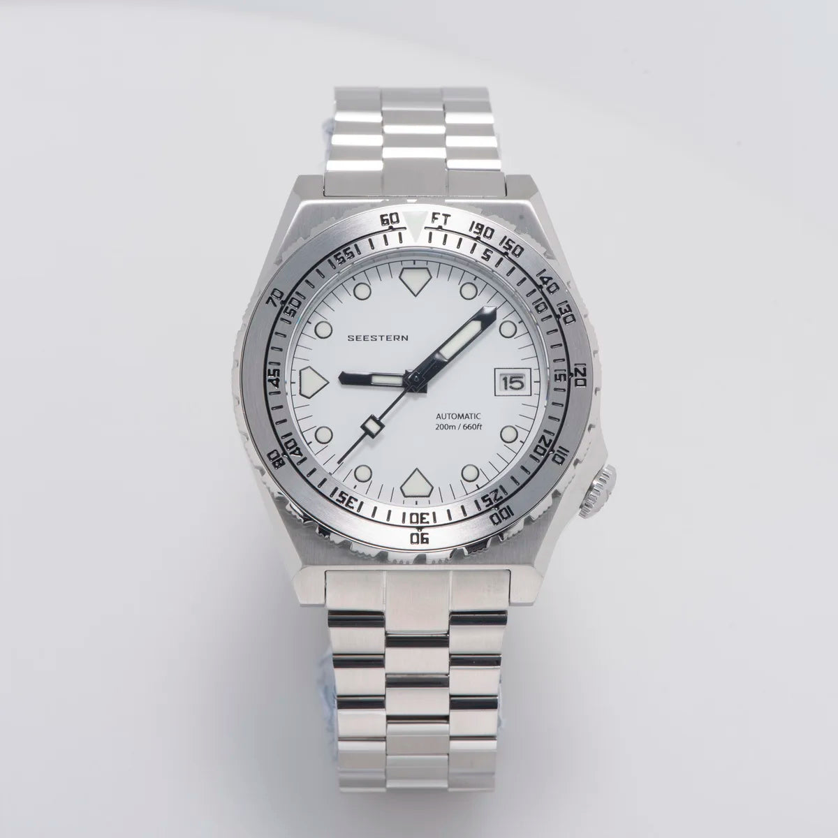 SEESTERN SUB600T Mens Diver Watch Automatic NH35 Movement Ceramic Bezel Lume Mechanical Wristwatches Sapphire Waterproof V3