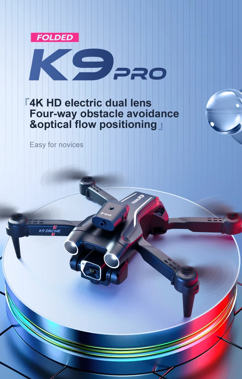 KBDFA K9 Drone 4K EIS Ultra HD Camera All-round Obstacle Avoidance Aerial Photography Mini Dron RC Toy for Kids Gift Vs Z908 Pro