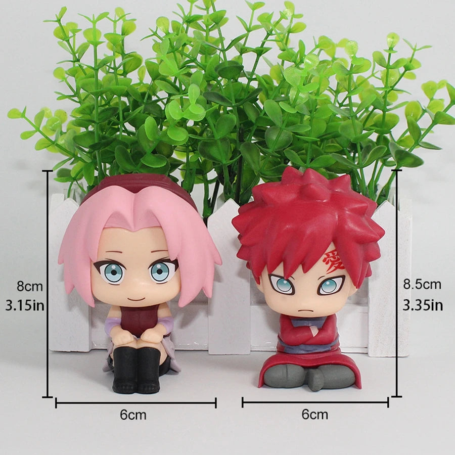 10cm Naruto Anime Figure Naruto Shippuuden Uchiha Itachi Action Figure Q Version Kakashi Figurine PVC Collection Model Doll Toys