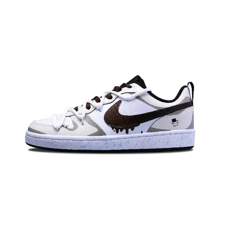 【Customize】Nike Court Borough Skateboarding Shoes Women's Sneakers shoes BQ5448-115