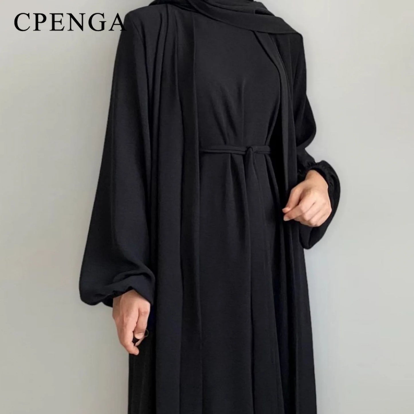 2024 New Muslim Sets for Women Ramadan Prayer Dress Modest Dresses Eid Dubai Abaya Female Islam Clothing Elegant Party Clothes