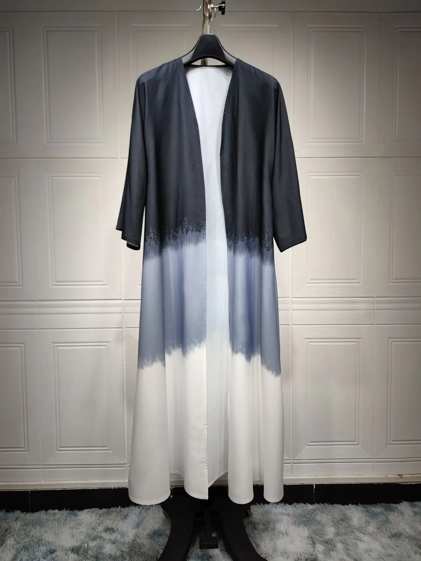 Tie-Dyed Long Dress Party Evening Robe Abaya Women Muslim Moroccan Kaftan Ramadan Jalabiya Islam Dubai Women's Clothes