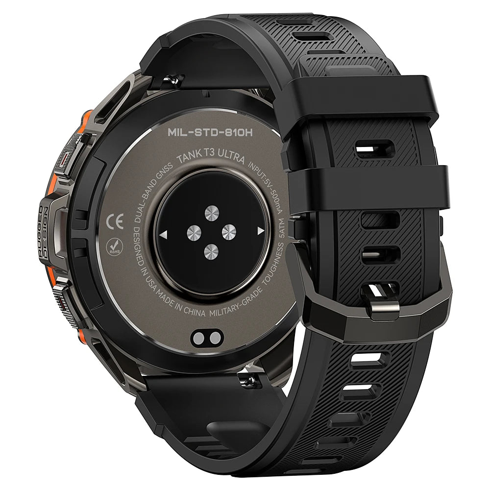 2024 Original KOSPET TANK T3 Ultra GPS Smartwatch For Men Women Waterproof Smart Watches Military Rugged Bluetooth Digital Watch