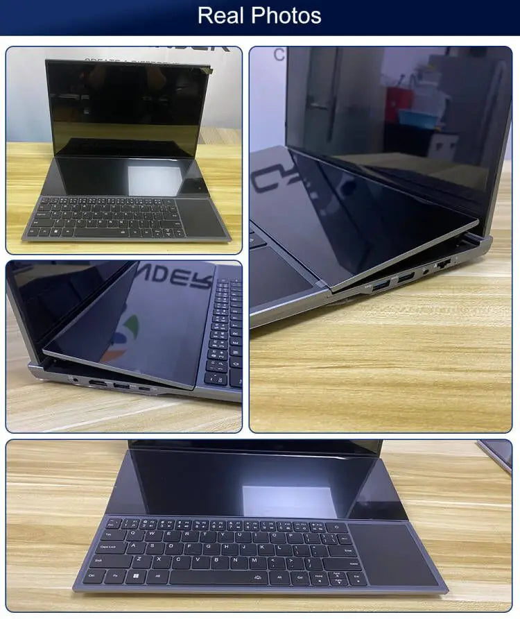 CRELANDER Double Screen Laptop Core i9 10th Generation Windows 11 Touch Screen Gamer Laptop PC Portable Notebook Computer