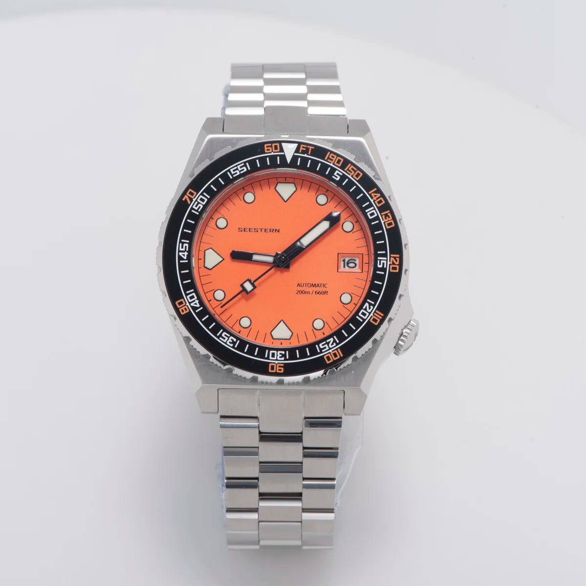 SEESTERN SUB600T Mens Diver Watch Automatic NH35 Movement Ceramic Bezel Lume Mechanical Wristwatches Sapphire Waterproof V3