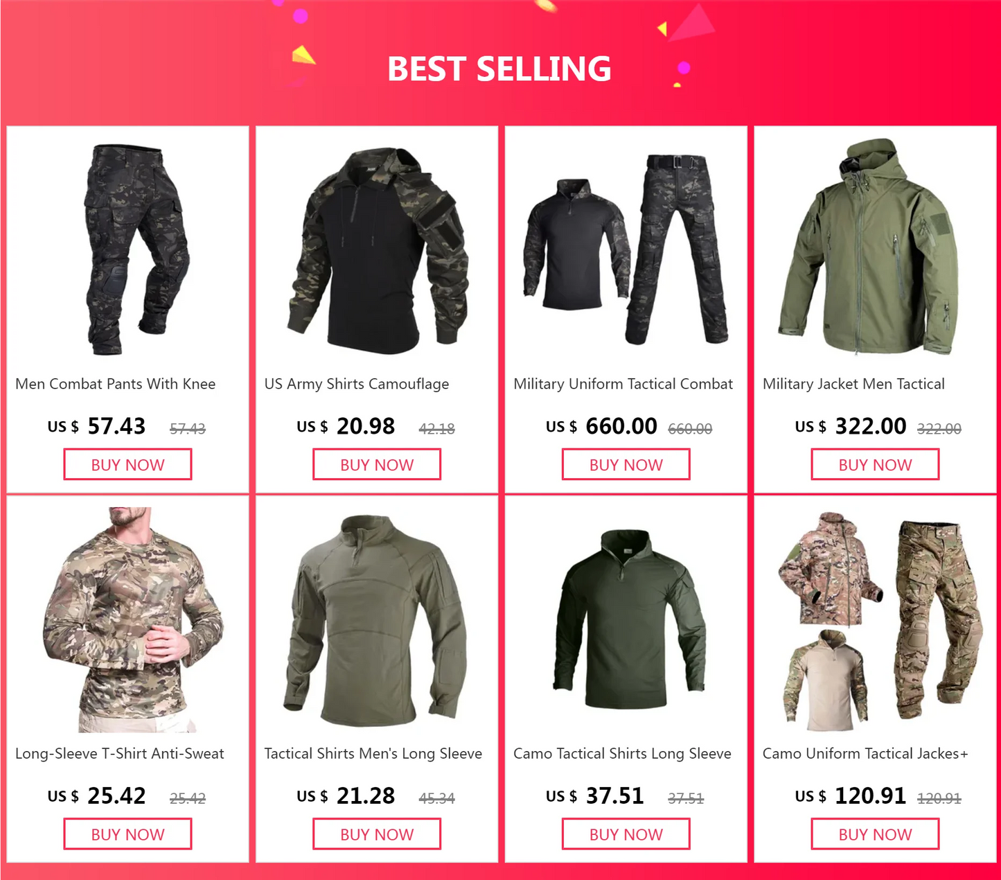Tactical Shirts Men's Long Sleeve Airsoft Combat Shirt 1/4 Zipper Ripstop Cotton Camo T Shirts Hunting Clothes Wear-resisting