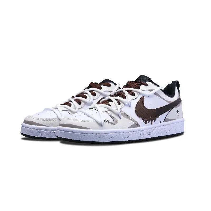【Customize】Nike Court Borough Skateboarding Shoes Women's Sneakers shoes BQ5448-115