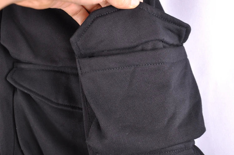 Guochao Dark Ninja clothes multi-pocket functional Hoodie Hoodie men's loose zipper jacket tactical hoodie