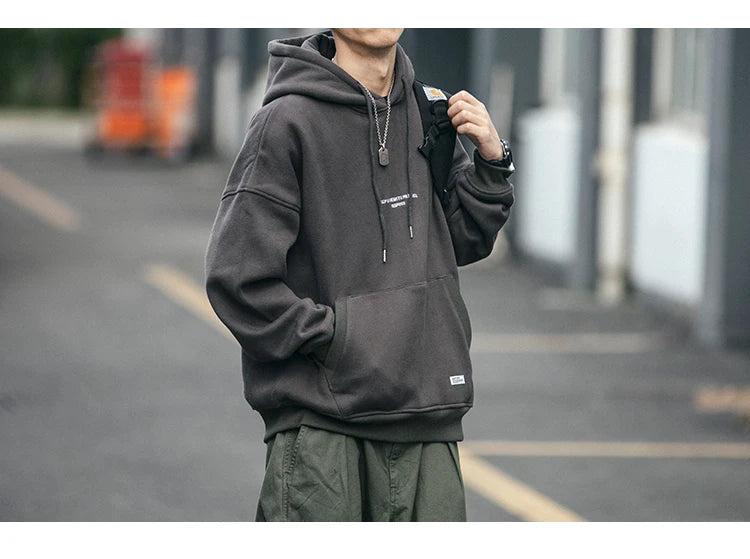 Plus Size Harajuku High Quality Thin Fleece Hoodie Japanese Streetwear Hip Hop Sweatshirt Men Clothing Korean Couple Pullover