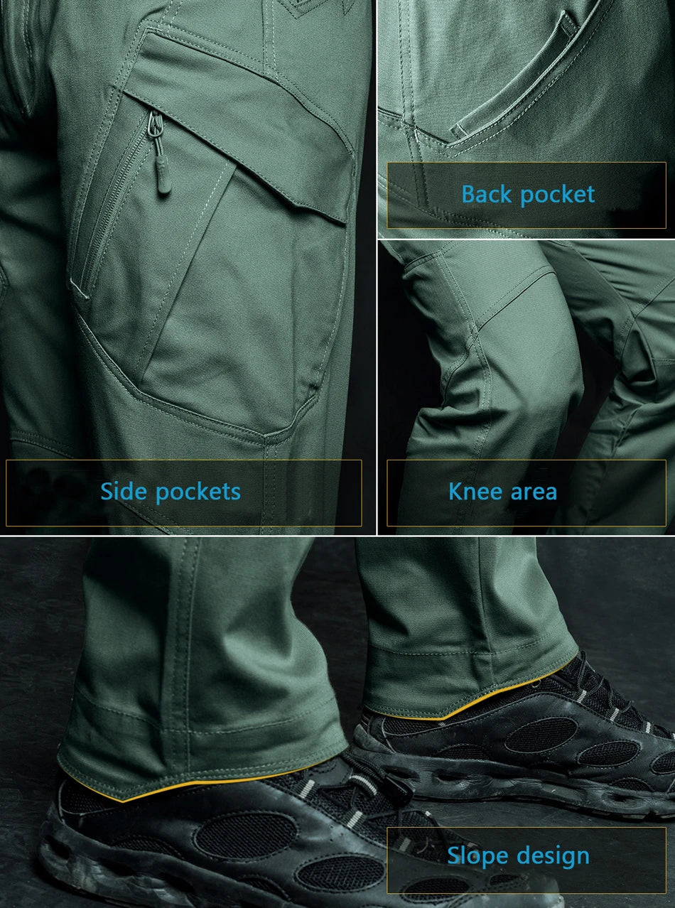 City Military Tactical Pants Men SWAT Combat Army Trousers Men Many Pockets Waterproof Wear Resistant Casual Cargo Pants 5XL