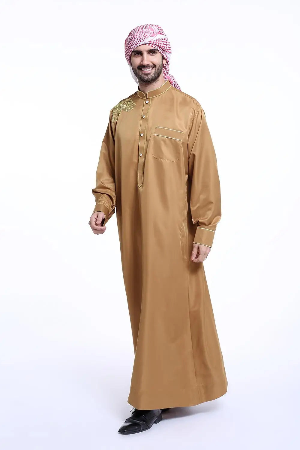 Muslim Fashion Men Robe Middle East Arabian Abaya Dubai Kaftan Arab Turkish Ramadan Musulmana Jubba Thobe Thoub Islamic Clothing