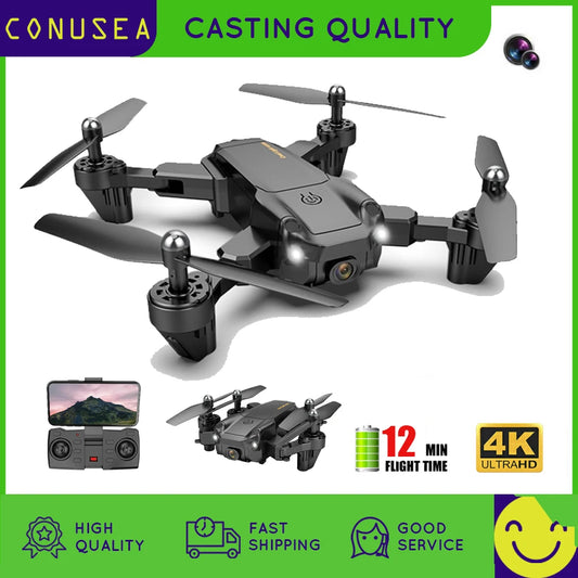 2021 New S27 Mini Drone RC Quadcopter Helicopter with 4K HD Camera Optical flow WIFI FPV Racing Dron Wide Angle Foldable Toy RTF