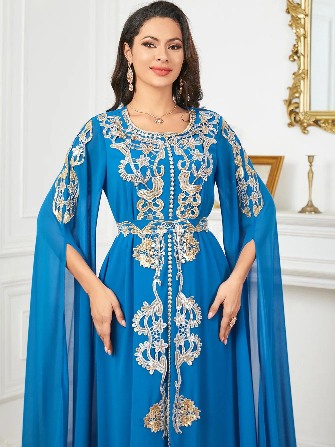 2024 Abayas for Women Muslim Evening Party Maxi Dress Eid Djellaba Turkey Kaftan Islam Jalabiya Longue Vestidos Marocain Caftan