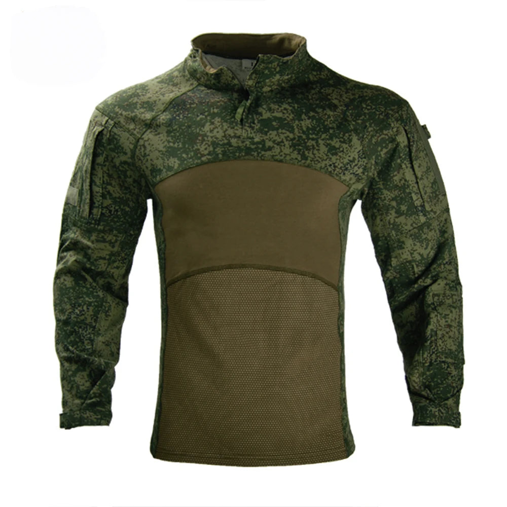 G4 Knitted Long-sleeve Frog Suit: Men's Outdoor Sports Top, Military Enthusiast 4th Generation Tactical Elastic Breathable Train