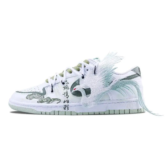 【Customize】Nike Dunk Skateboarding Shoes Men Low-top White Sneakers shoes DV0831-105