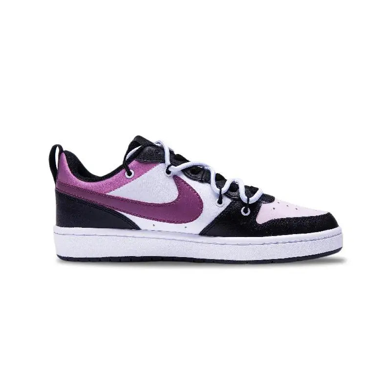 【Customize】Nike Court Borough 2 Skateboarding Shoes Women's Low-top Purple/Black Sneakers shoes BQ5448-115
