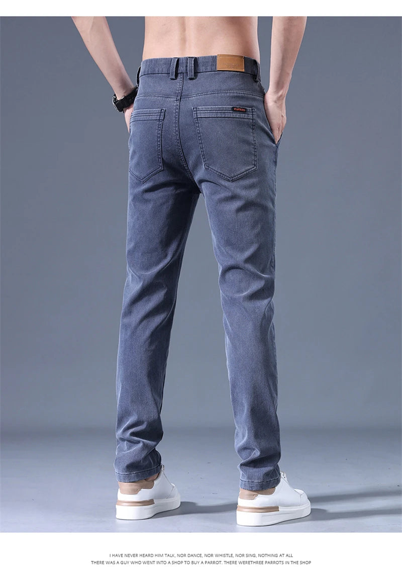 Men's Jeans 2023 New Spring And Autumn Casual Slim Trouser For Men High Quality Business Simple Slim Fit Men's Pant