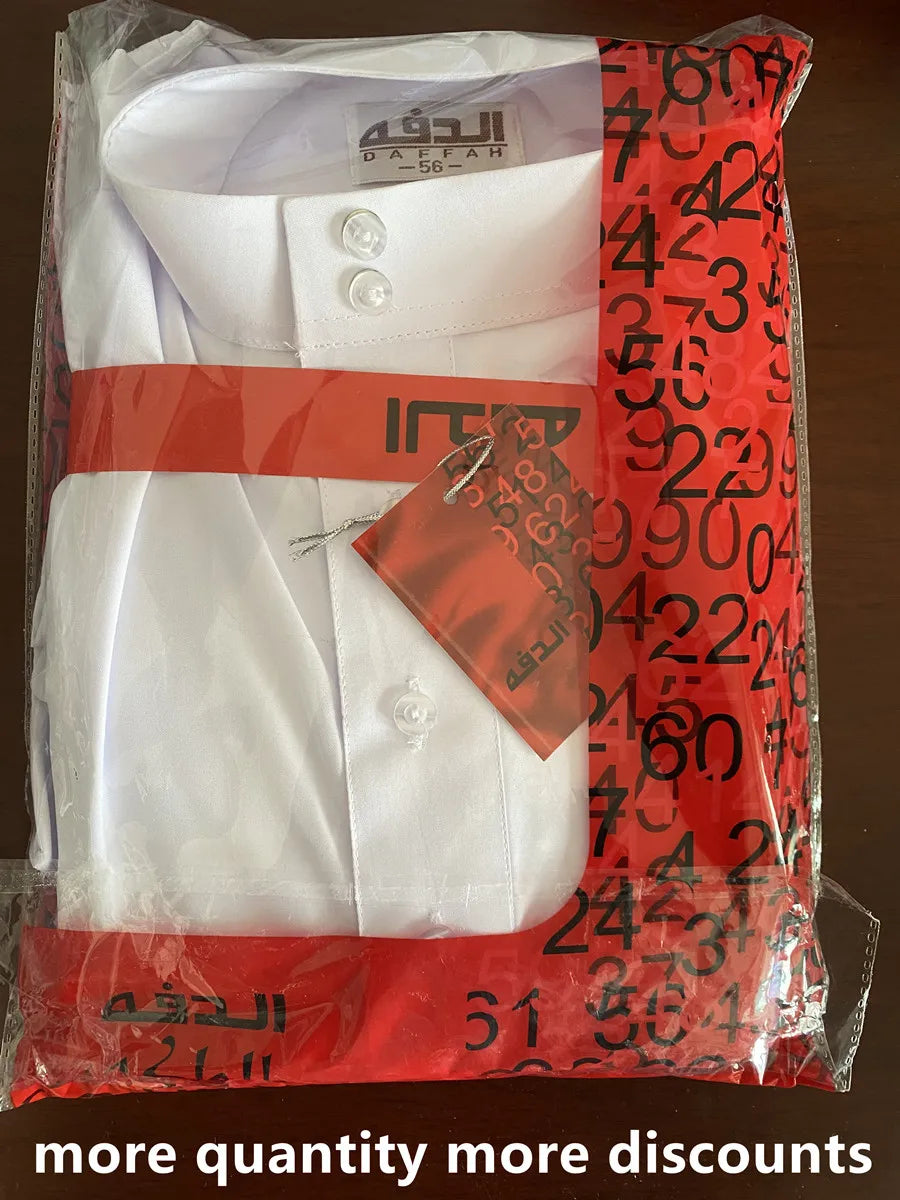 New 2024 Muslim Middle East Men Long Sleeve Arab Crew Neck Islamic Solid Color Kaftan Maxi Dubai Long Jubba Thobe Abaya Clothes