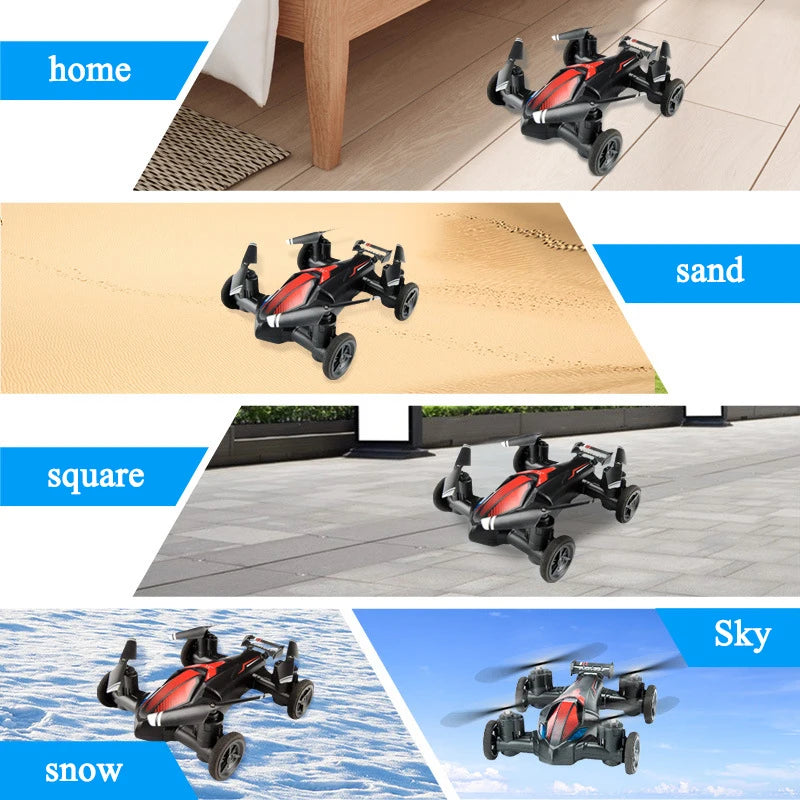 JJRC 2in1 Mini Drone Air-Ground Flying Car 2.4G Dual Mode Racing Professional RC Car Quadcopter Drone Children Off-road Toy Dron