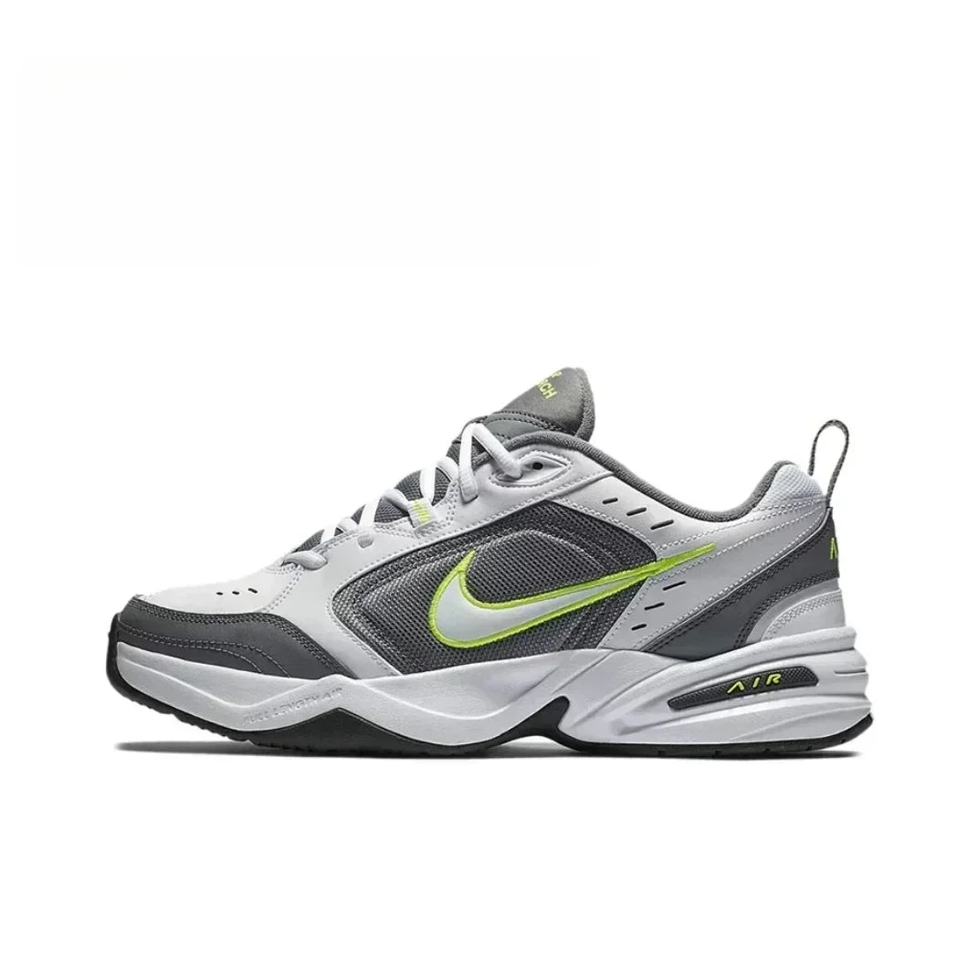 Nike Air Monarch IV White Navy Retro Versatile Casual Men Women Daddy Shoes Running Shoes Anti-Slip Hard-Wearing 415445-102