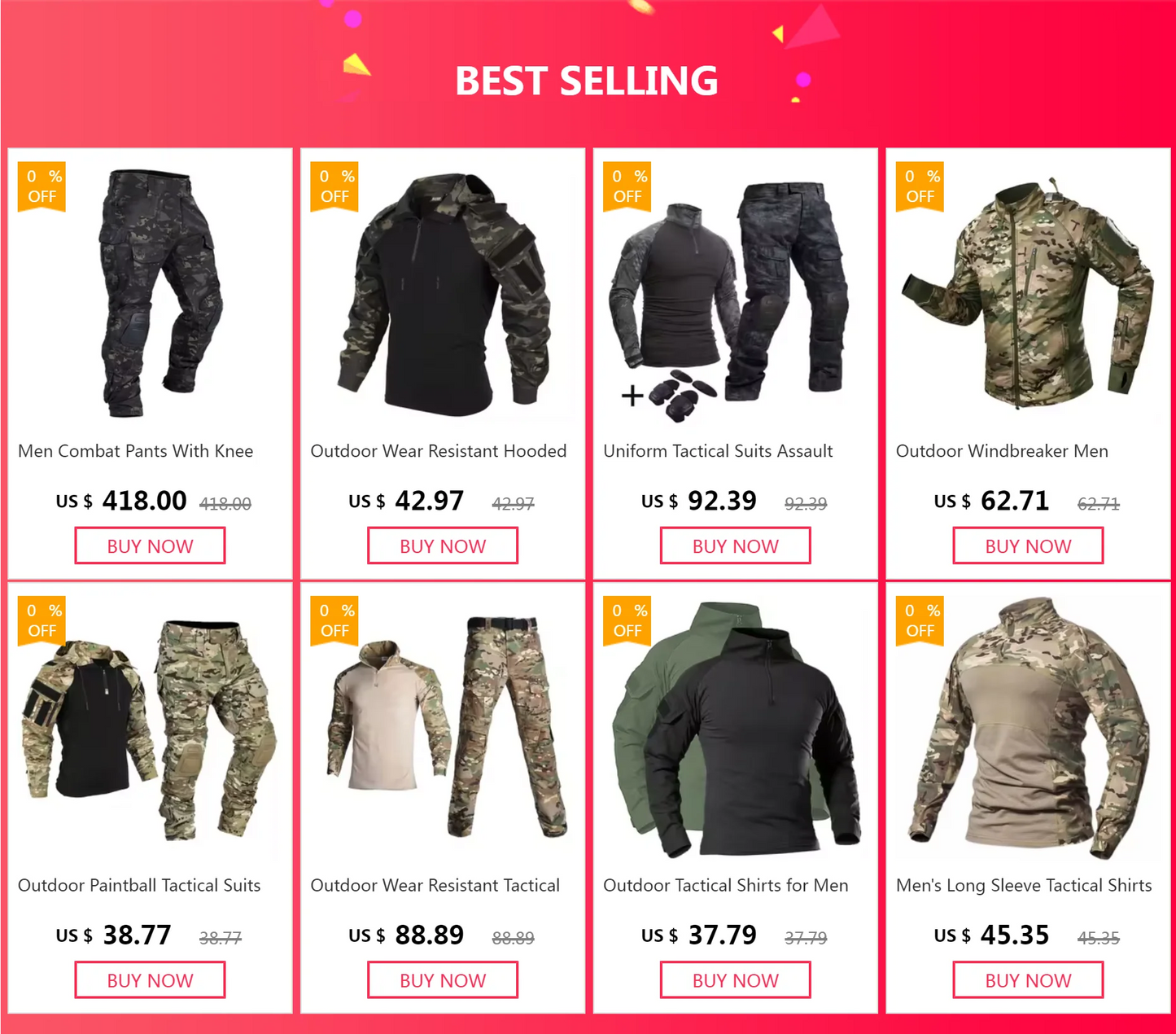 Outdoor Paintball Tactical Suits Uniform Camo Hunting Pants with Pad Airsoft Clothes Sets Combat Shirts with Hood Wear Resistant
