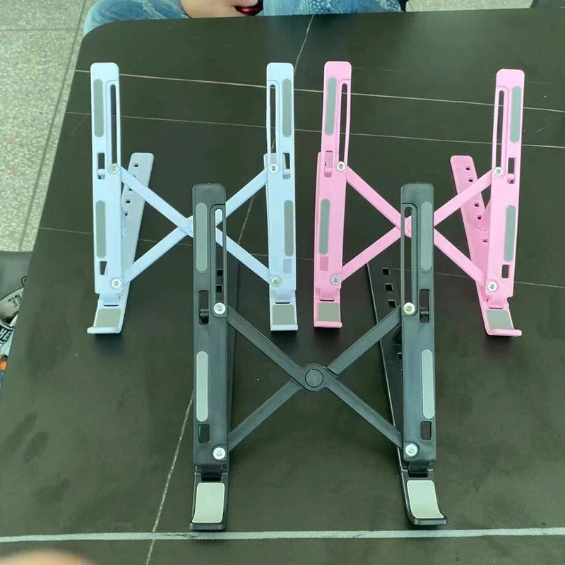 Adjustable Laptop Stand Notebook Stand Table Cooling Pad Foldable Laptop Holder Portable Lapdesk Cooling Bracket Riser New 1 Pc