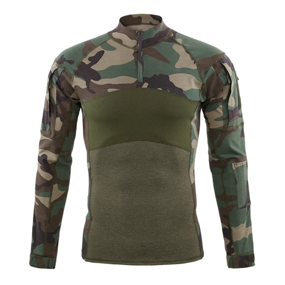 G4 Knitted Long-sleeve Frog Suit: Men's Outdoor Sports Top, Military Enthusiast 4th Generation Tactical Elastic Breathable Train