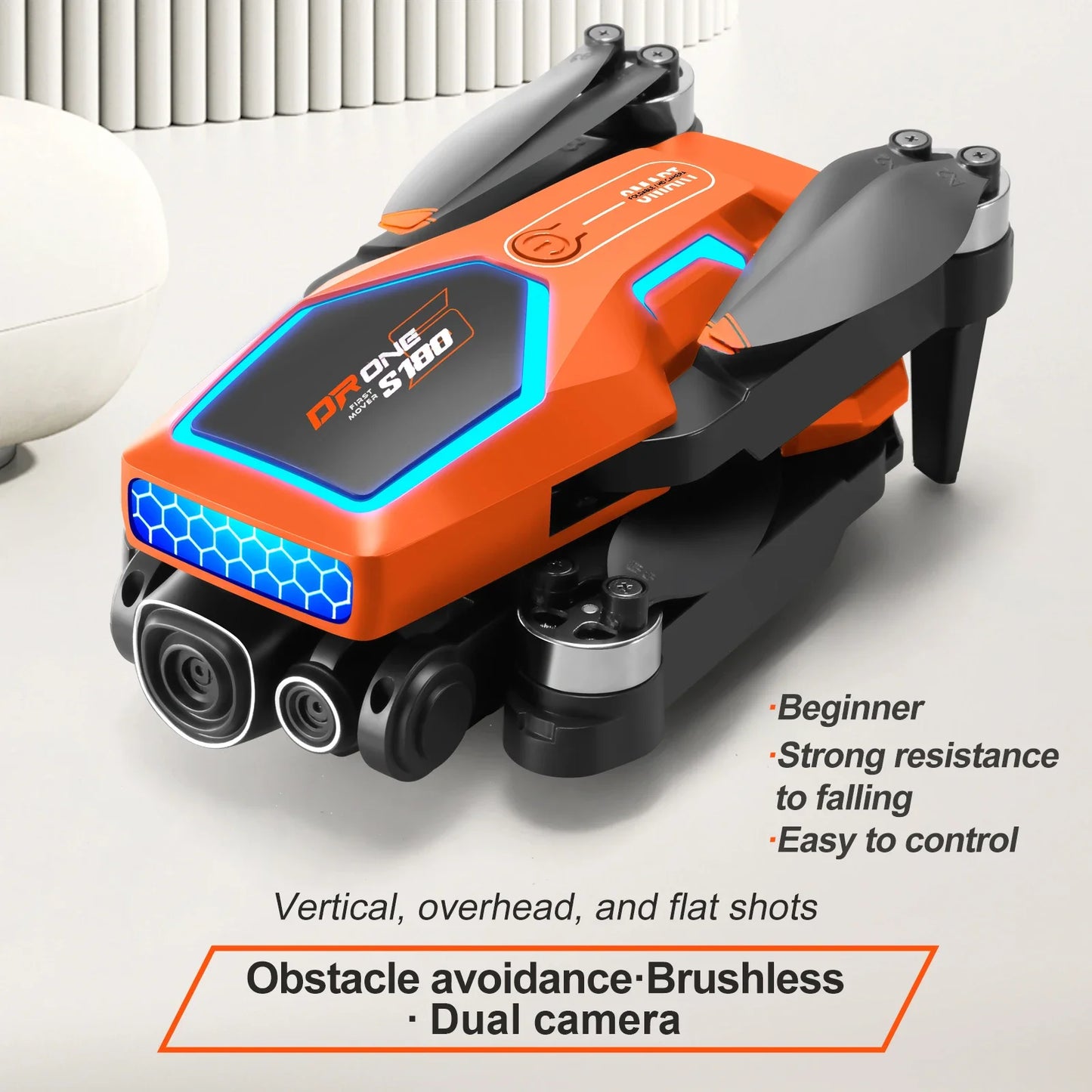 S180 Max Brushless Racing Drone with 4K Camera HD Obstacle Avoidance WIFI FPV Quadcopter  Optical Flow Positioning Helicopter