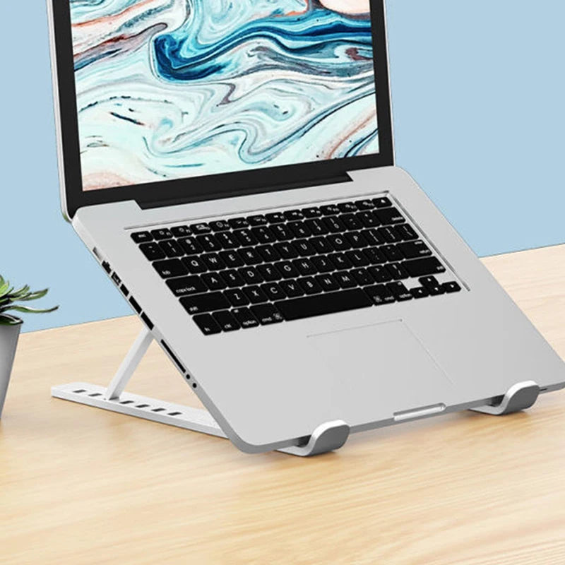 Adjustable Laptop Stand Notebook Stand Table Cooling Pad Foldable Laptop Holder Portable Lapdesk Cooling Bracket Riser New 1 Pc