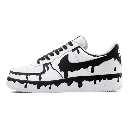 [Custom Hot summer]Nike Air Force 1 Skateboard Shoes Men Low-Top Black
