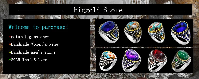 S925 Sterling Silver Oyster Turquoise Türkiye Handmade Men's Ring Muslim Islamic Women Purple Festival Jewelry Gift