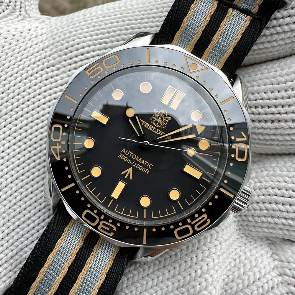 STEELDIVE SD1957 Best Seller 42MM Ceramic Bezel 300M Waterproof Super Luminou Sapphire Glass NH35 Automatic Men Dive Watch Reloj