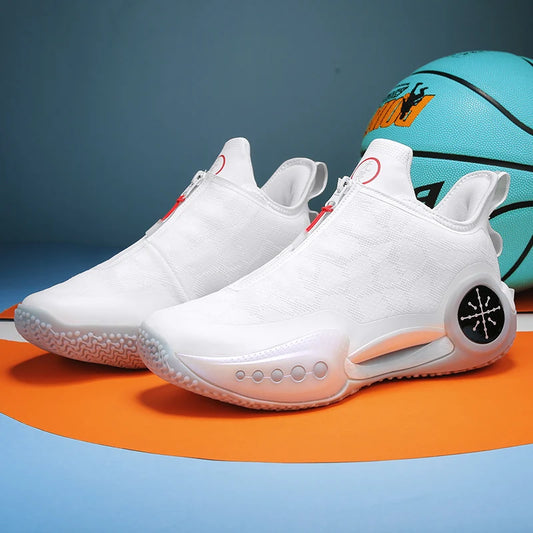 2025 New Men's Zip Basketball Sneakers Ultra Light Outdoor Children's Women's Basketball Sneakers Anti-slip Walking Shoes