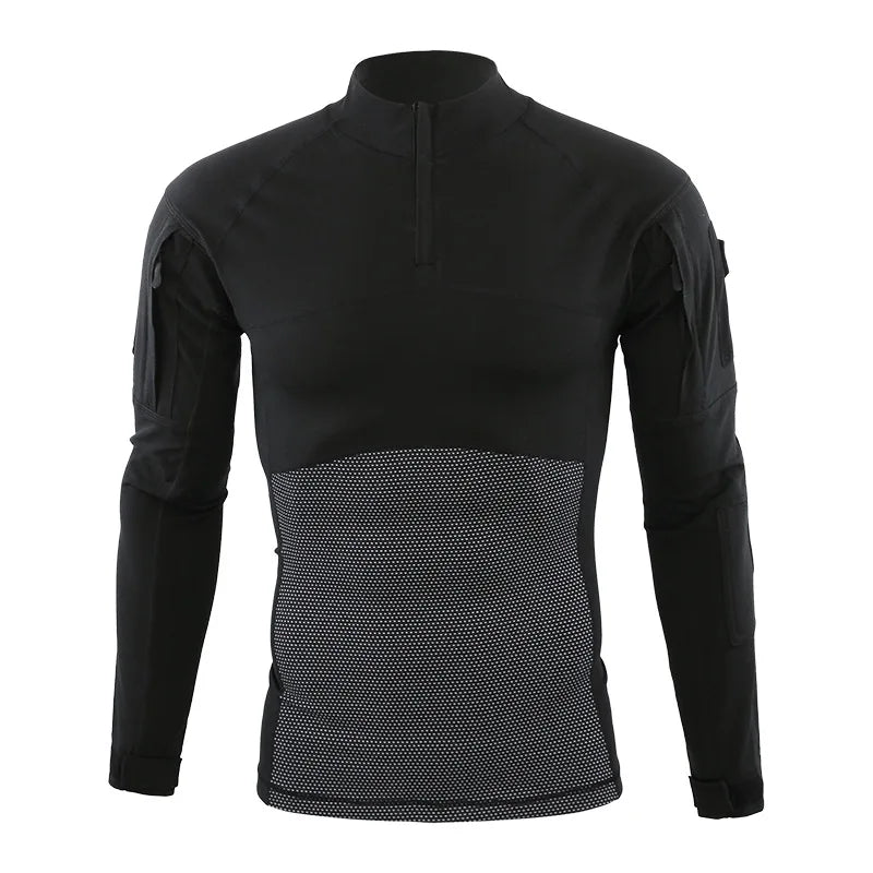 G4 Knitted Long-sleeve Frog Suit: Men's Outdoor Sports Top, Military Enthusiast 4th Generation Tactical Elastic Breathable Train