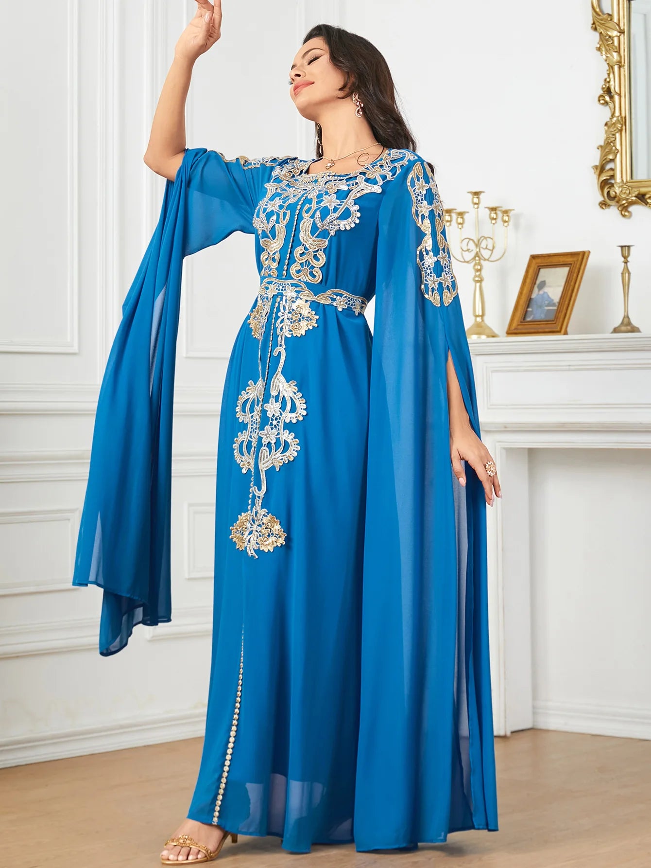 2024 Abayas for Women Muslim Evening Party Maxi Dress Eid Djellaba Turkey Kaftan Islam Jalabiya Longue Vestidos Marocain Caftan
