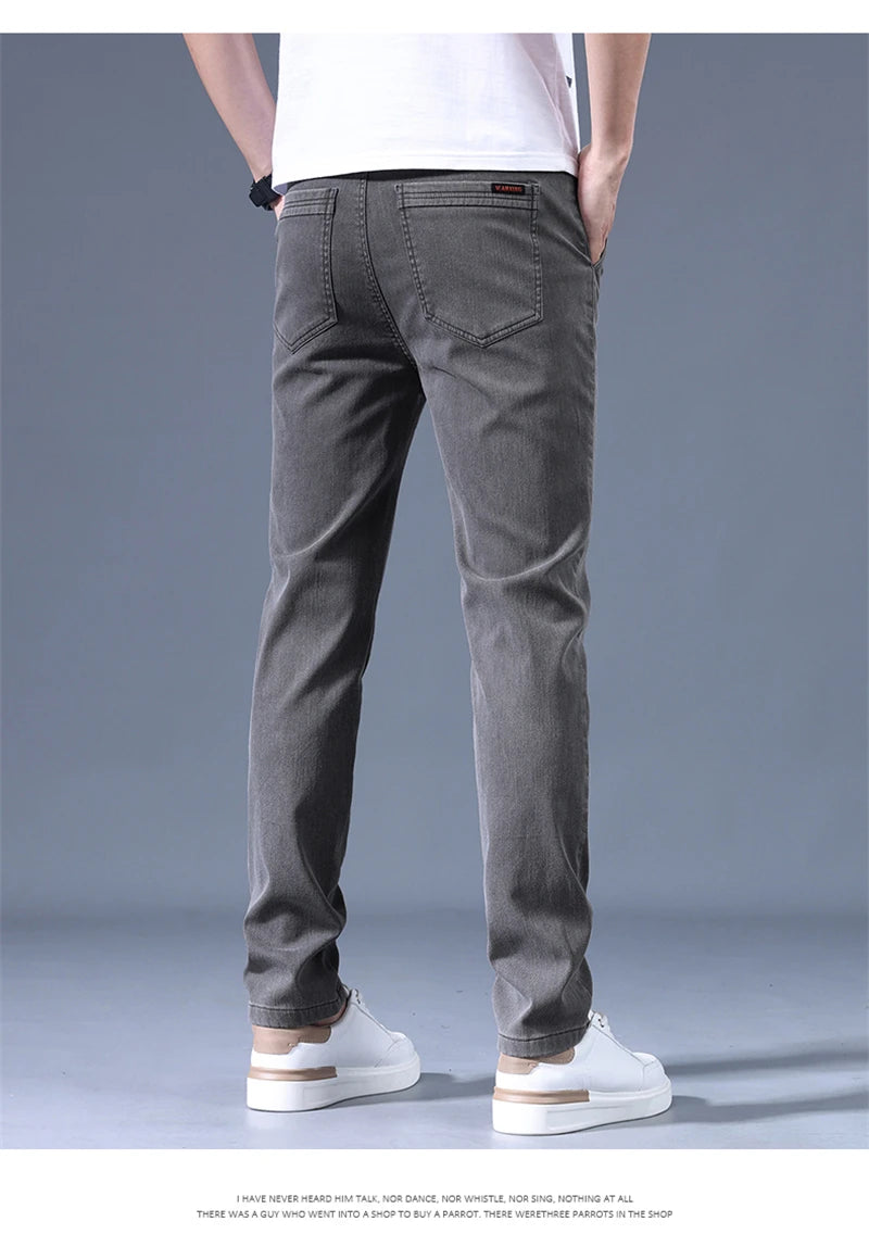 Men's Jeans 2023 New Spring And Autumn Casual Slim Trouser For Men High Quality Business Simple Slim Fit Men's Pant