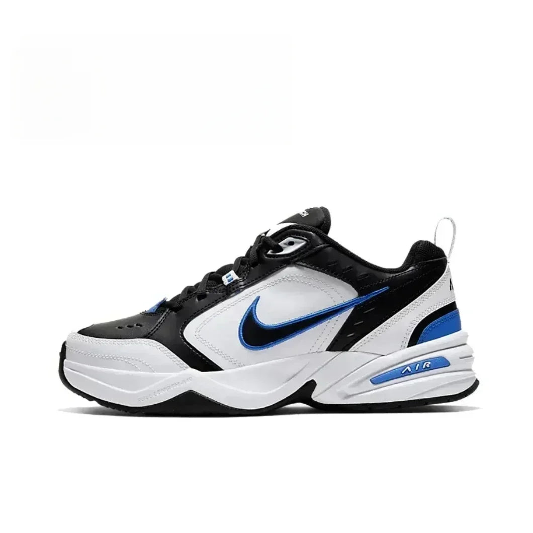 Nike Air Monarch IV White Navy Retro Versatile Casual Men Women Daddy Shoes Running Shoes Anti-Slip Hard-Wearing 415445-102