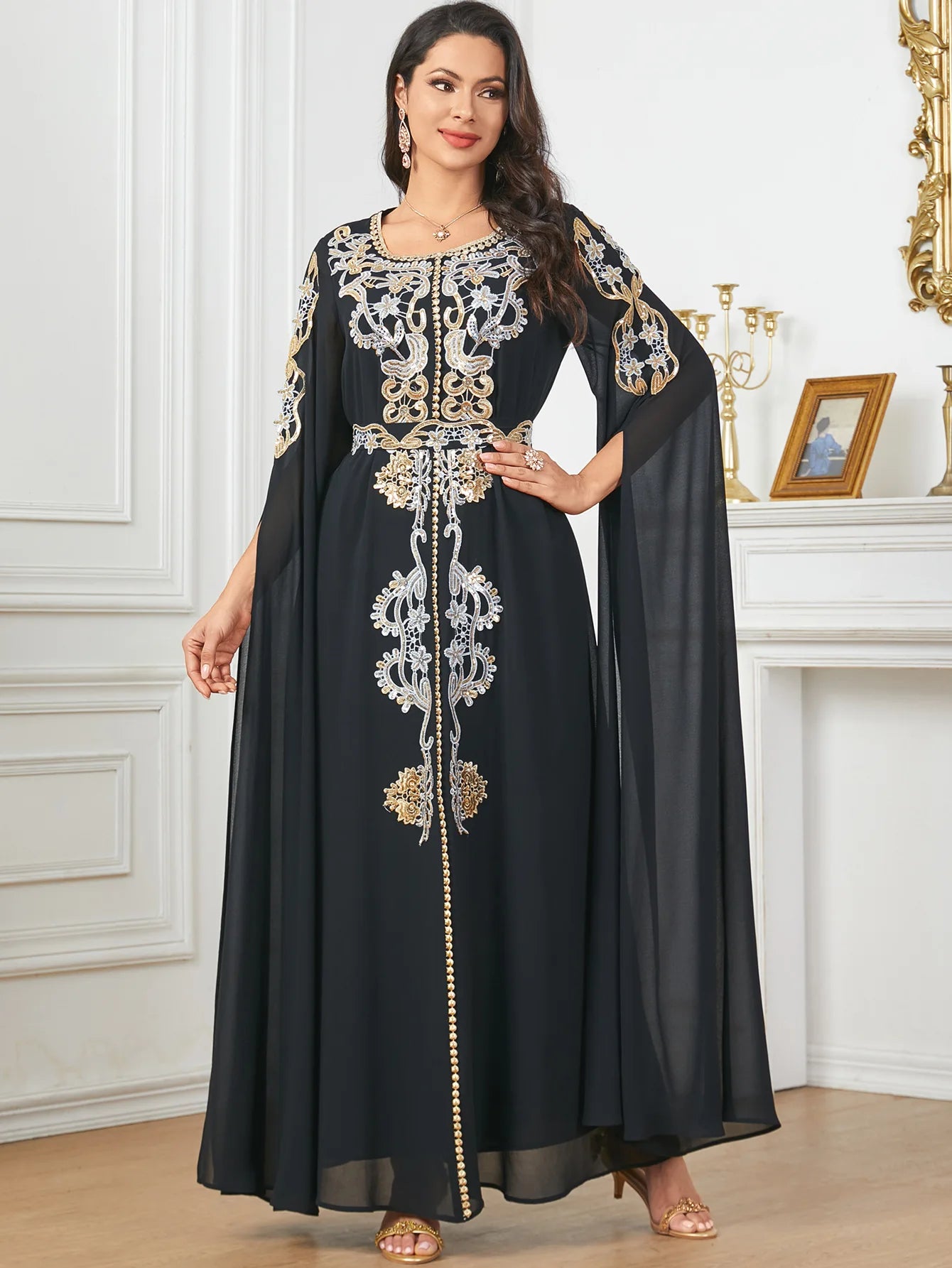 2024 Abayas for Women Muslim Evening Party Maxi Dress Eid Djellaba Turkey Kaftan Islam Jalabiya Longue Vestidos Marocain Caftan