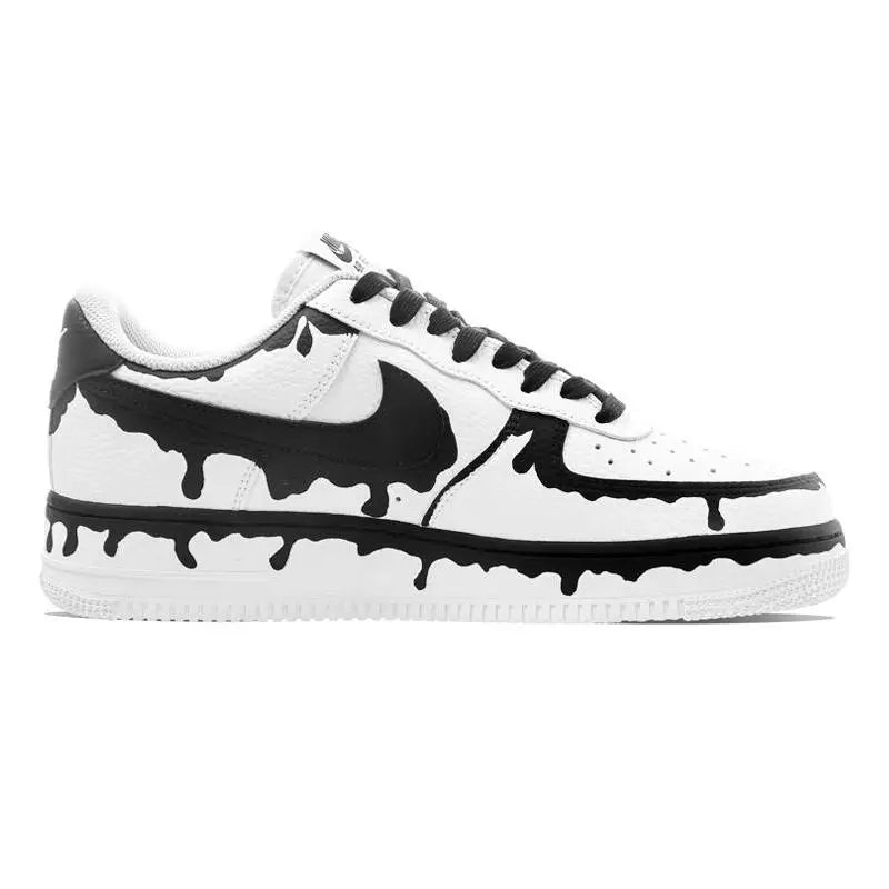 [Custom Hot summer]Nike Air Force 1 Skateboard Shoes Men Low-Top Black